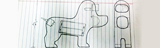Dog Blocker prototype sketch
