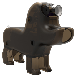 3D rendered prototype of Dog Blocker